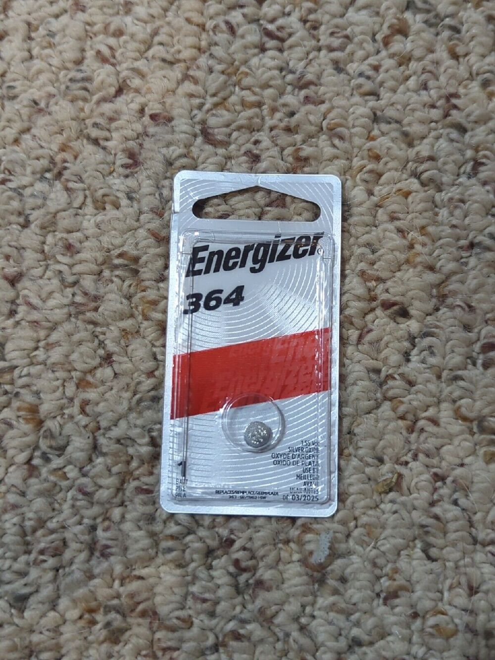 Energizer Silver Oxide 364 1.5 V Electronic / Watch Battery 1 pk